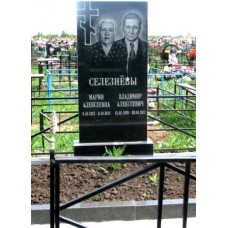 Стандартный семейный вертикальный памятник для двоих Стандартный семейный вертикальный памятник для двоих