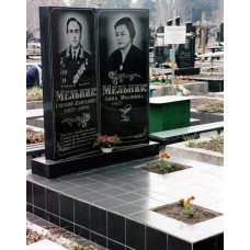 Стандартный памятник из гранита для двоих Стандартный памятник из гранита для двоих
