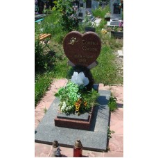 Памятник для ребенка в форме сердца Памятник для ребенка в форме сердца