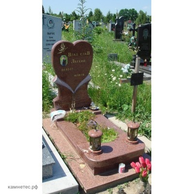 Детский памятник с цветным портретом