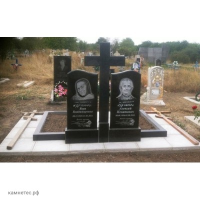 Ритуальный памятник на могилу бабушки и дедушки