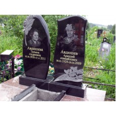 Гранитный памятник на двоих человек Гранитный памятник на двоих человек