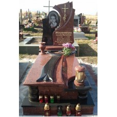 Эксклюзивный памятник со стелой в форме овала Эксклюзивный памятник со стелой в форме овала