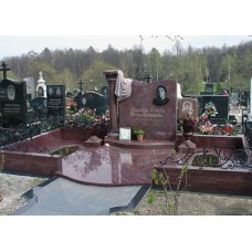 Элитный ритуальный памятник с колонной Элитный ритуальный памятник с колонной