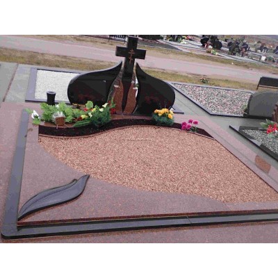 Элитный европейский памятник из красного гранита