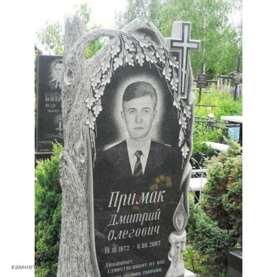 Памятник с деревьями de4