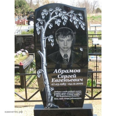 Памятник с деревьями de5