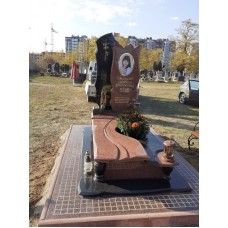 Стела двойная тюльпан и камень Стела двойная тюльпан и камень