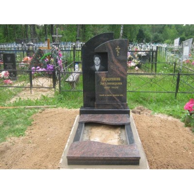 Красивый дизайн одинарного памятника